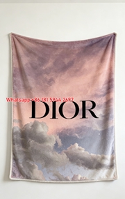 Dior Sunset Sky Flannel Sofa Throw Blanket D493